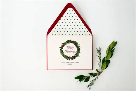 Personalized Holiday Christmas Cards Set Of 10 Non Photo