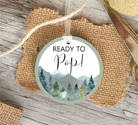 Create, design, and print your labels. Ready To Pop Stickers Printable Winter Baby Shower Favor ...