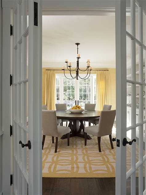 Yellow And Gray Dining Room Contemporary Dining Room Wendy Posard