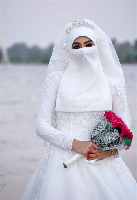 Niqabi Bride Hijab Wedding Dresses Bridal Hijab Styles Muslim Women Hijab