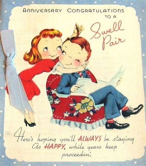 114 Best Vintage Anniversary Cards Images On Pinterest Vintage Cards Anniversary Cards And