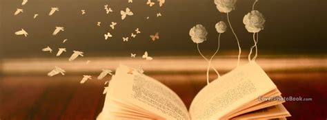 Butterflies And A Book Facebook Cover Creative