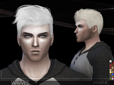 My Sims 4 Blog Stealthic Wavves Hair For Males Tsr