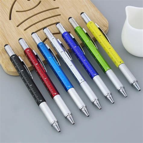 Wholesale Multi Function Screwdriver Ballpoint Pen Plastic Tool Pen Six
