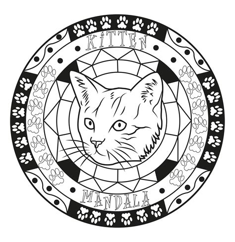 Comment dessiner des chatsdessin facile animaux dessin kawaii animaux animaux kawaiiavezvous envie de colorier un chaton mignon ? Mandala chat - Coloriage Mandalas - Coloriages pour enfants