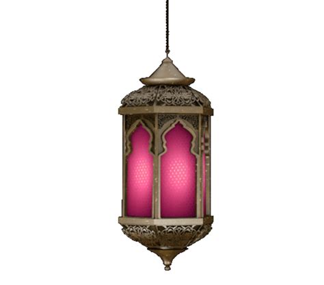 Ramadan Lantern Luxury Gold Lamp Transparent Background Design