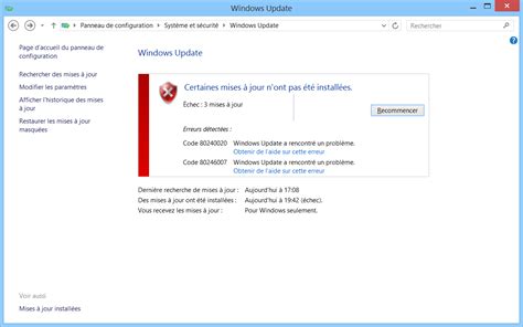Comment corriger l erreur lors de l installation de Windows mise à jour gratuite