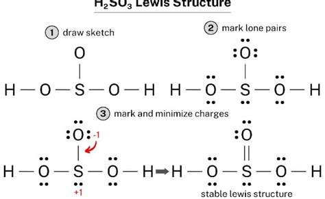 H2so3 Lewis Structure How To Draw The Lewis Structure For Sulfurous