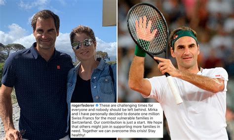 Roger federer & his wife mirka are expecting their third child. Roger Federer, wife donates $1mn into coronavirus fund ...