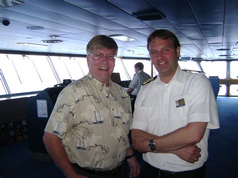 Me With Captain Ane Jan Smit Of The Halcruises Maasdam In March Of