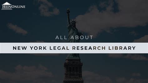 All About the New York Legal Research Library - YouTube