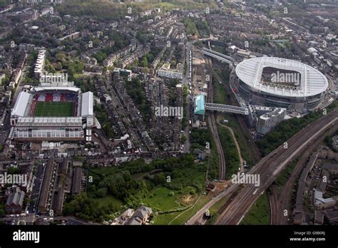 Aerial Views Of London An Aerial View Of Highbury As Arsenal Play