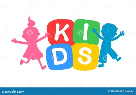 Kids Logohappy Kids Vector Illustration 122661003