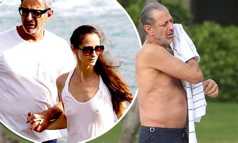 Jeff Goldblum Displays His Toned Physique During Vacation With Wife Emilie In Hawaii