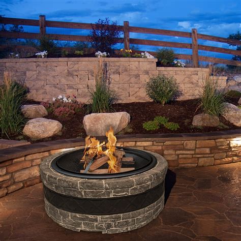 Just be sure to check your city's rules regarding backyard fire pits (in denver. Sun Joe Cast Stone Wood Burning Fire Pit & Reviews | Wayfair