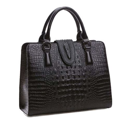 genuine leather bag ladies crocodile pattern women messenger bags handbags women famous designer