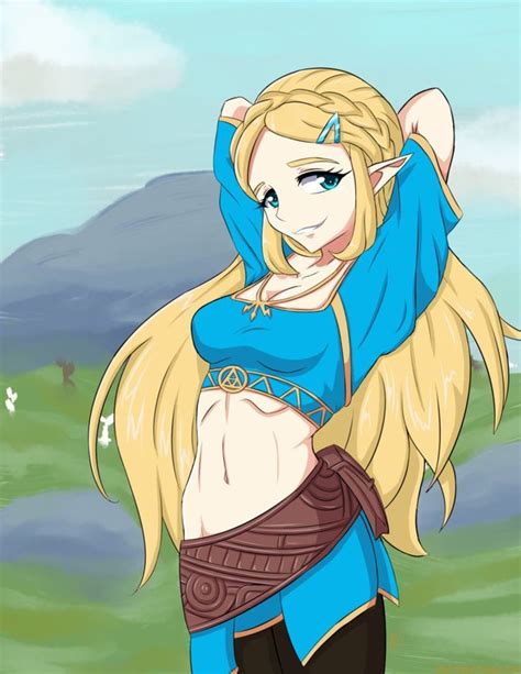 botw princess zelda summer version by icesticker zelda princess zelda legend of zelda