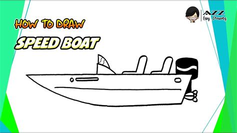 How To Draw A Speed Boat Step By Step Youtube