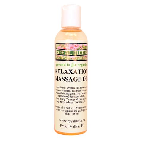 Relaxation Blend Massage Oil Royal Herbs