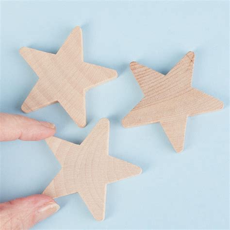 2 14 Unfinished Wood Star Cutouts All Wood Cutouts Wood Crafts