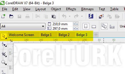Corelturk T Rk E Coreldraw Coreldraw X Yenilikler Workspace