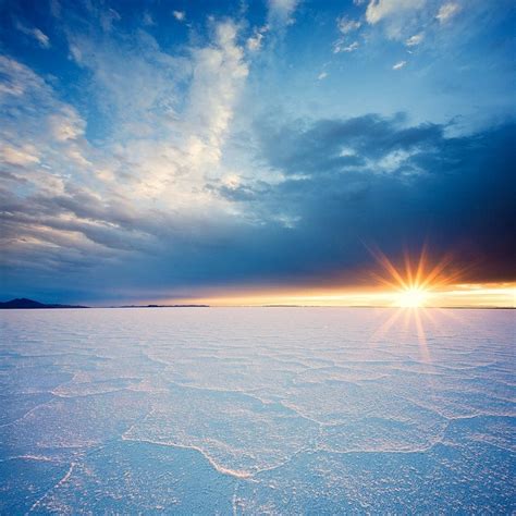Bonneville Salt Flats At Sunrise Photo By Megascapes Beautiful