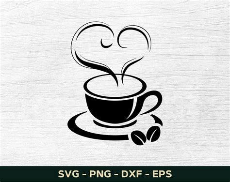 Mug Svg Mug With Heart Steam Svg Coffee Svg Coffee Mug Svg Coffee