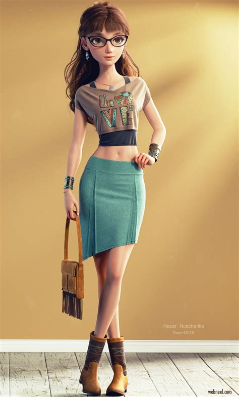 20 realistic 3d blender models and character designs by ukraine character artist nazar noschenko