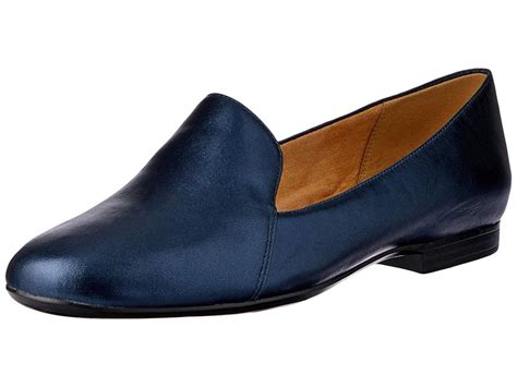 Naturalizer Womens Emiline Leather Closed Toe Loafers Navy Size 10 5