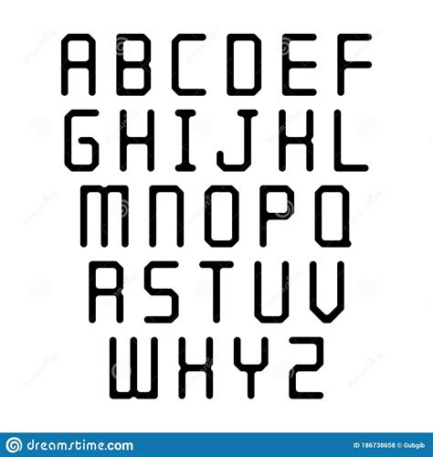 A keyword is used as the key, and it determines the letter matchings of the cipher alphabet to the . Black Alphabet Letters On White Background Stock Vector ...