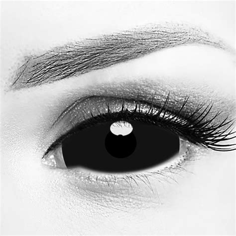 Black Sclera Contacts Lenses Black 22mm Full Eye Contacts Lens — Moco Queen