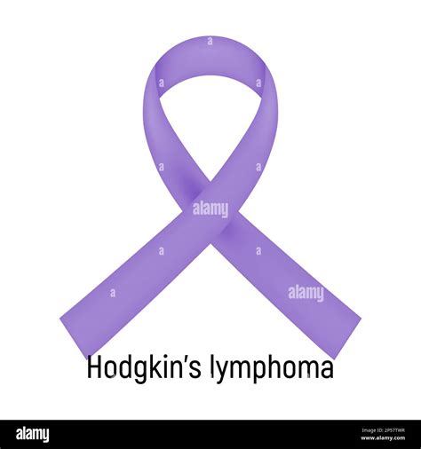 Cancer Ribbon Hodgkins Lymphoma Vector Illustration Stock Vector