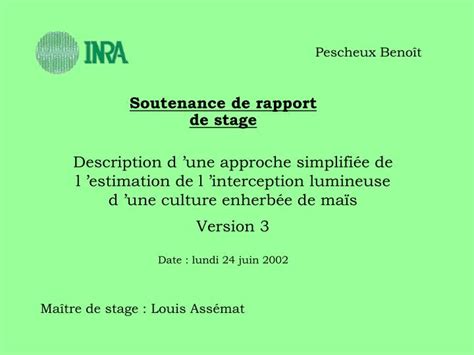 Ppt Soutenance De Rapport De Stage Powerpoint Presentation Free