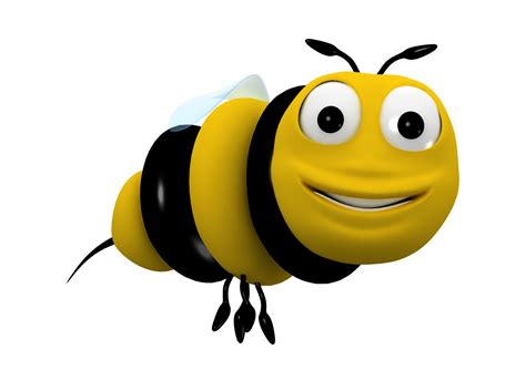 Bee Cartoon Character 3d Model Animated Rigged Max Obj 3ds Fbx C4d