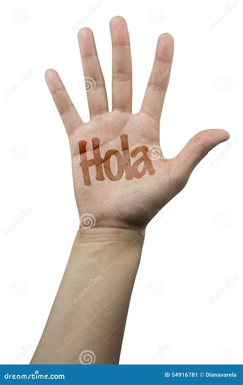 Hello Hand Stock Image Image Of Hand Gesture Isolated 54916781