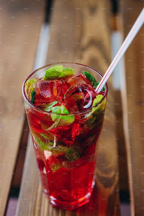 Strawberry Mojito ~ Food & Drink Photos ~ Creative Market