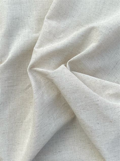 Cotton Linen Blend Natural Fabric By Half Yard 05 Yard Etsy Australia