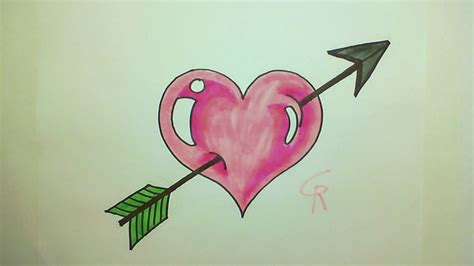 How To Draw Hearts With Arrows