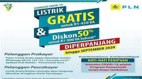 Pt pln telah mengumumkan tata cara untuk mendapatkan keringanan biaya listrik bagi pelanggan daya 450 va dan 900 va bersubsidi, termasuk bagaimana mengisi token listrik gratis. GRATIS Token Listrik PLN Juli Www.pln.co.id atau Chat ...