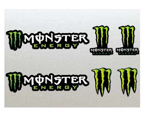 Monster Energy Racing Sticker Set X Moto Bike Kart Car Motorbike