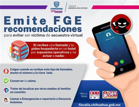 emite fge recomendaciones para evitar ser víctima de secuestro virtual portal gubernamental