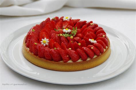 tarte aux fraises et crème pâtissière