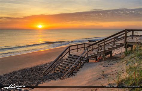 Beach Stairs Coral Cove Park Sunrise Hdr Photography By Captain Kimo