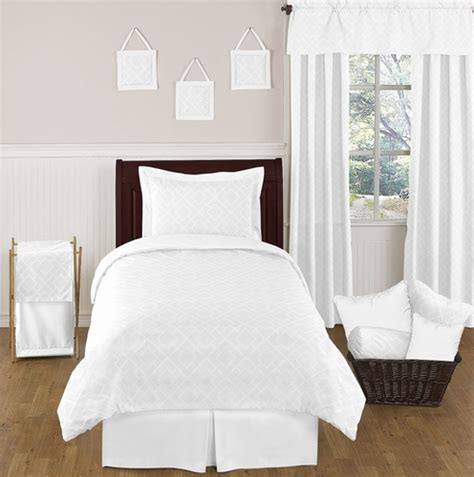 Shop for off white comforter sets at bed bath & beyond. White Diamond Jacquard Modern Childrens and Kids Bedding ...