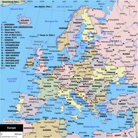 World Atlas Map Of Europe Us States Map