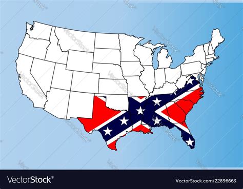 Confederate States Royalty Free Vector Image Vectorstock