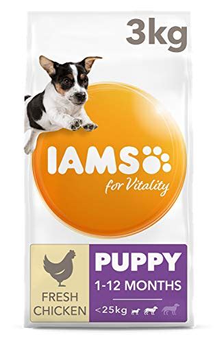 It provides complete and balanced nutrition for puppies they also like that the kibbles are small, which makes it easy to chew even for small breed young pups. IAMS for Vitality Puppy Food Small/Medium Breed with Fresh ...