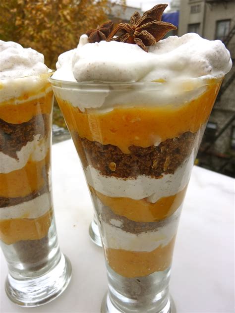 Drunken honeyed figs with lemon mascarpone whipped cream. Gingerbread Persimmon Curd Trifle with Star Anise Whipped ...