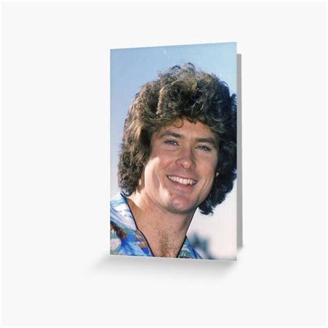 David Hasselhoff Greeting Card For Sale By Lhskastore Redbubble