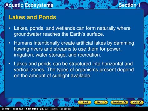 Ppt Section 1 Freshwater Ecosystems Powerpoint Presentation Free